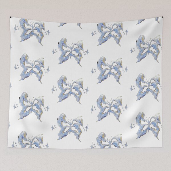 Item preview, Futuristic Silver Butterfly Aesthetic designed and sold by Rawafi Art Studio.