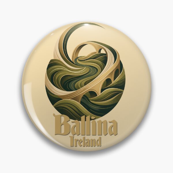 Item preview, Emerald Flow Abstract Ballina Landscape designed and sold by MythicCotton.