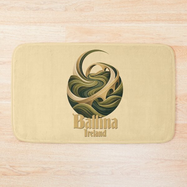 Item preview, Emerald Flow Abstract Ballina Landscape designed and sold by MythicCotton.