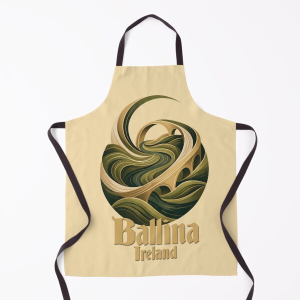 Item preview, Emerald Flow Abstract Ballina Landscape designed and sold by MythicCotton.