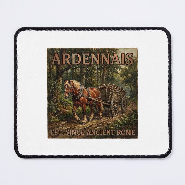 Item preview, Ardennais Horse Vintage Equestrian Heritage Art designed and sold by DuckOddity.