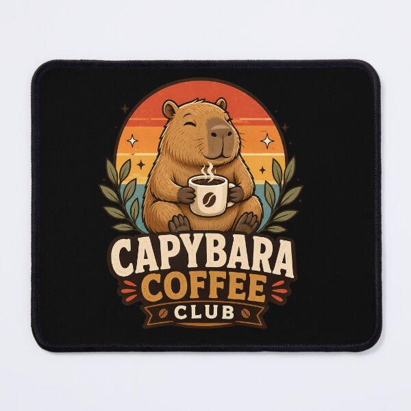 Item preview, Capybara Coffee Club – Cute Coffee Capybara Design designed and sold by meshhead.