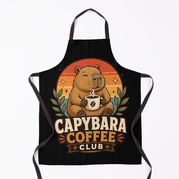 Item preview, Capybara Coffee Club – Cute Coffee Capybara Design designed and sold by meshhead.