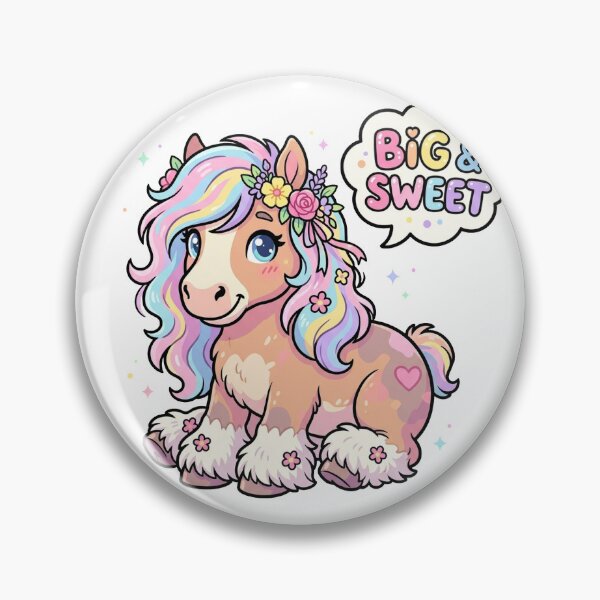 Item preview, Ardennais Horse Cute Chibi Draft Horse Art designed and sold by DuckOddity.
