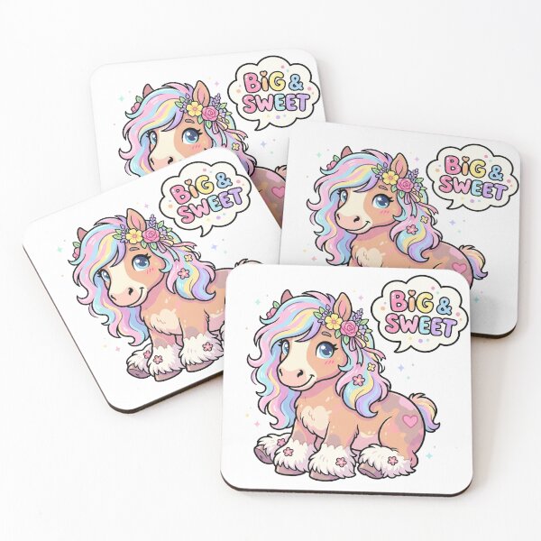 Item preview, Ardennais Horse Cute Chibi Draft Horse Art designed and sold by DuckOddity.