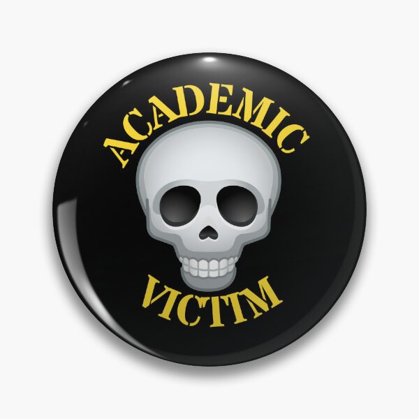 Item preview, Academic Victim Skull Tee designed and sold by MoodCorner.
