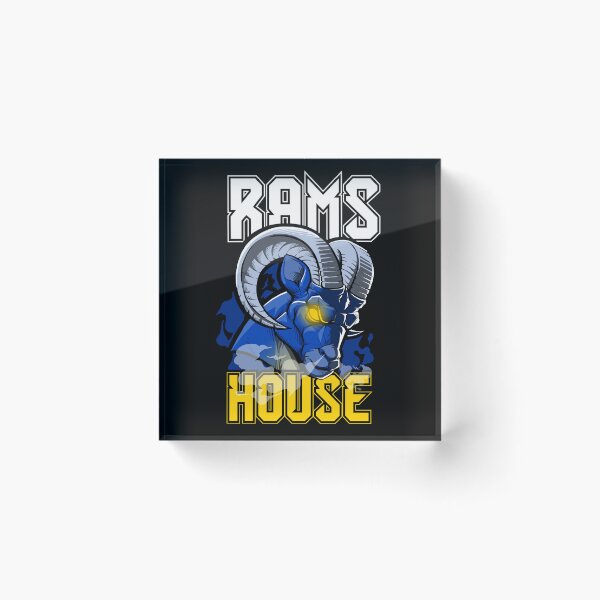 Item preview, Rams House Spirit - Blue and Gold Ram Mascot Illustration designed and sold by Canache.