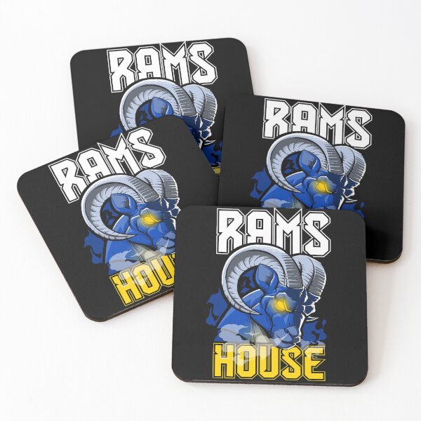 Item preview, Rams House Spirit - Blue and Gold Ram Mascot Illustration designed and sold by Canache.