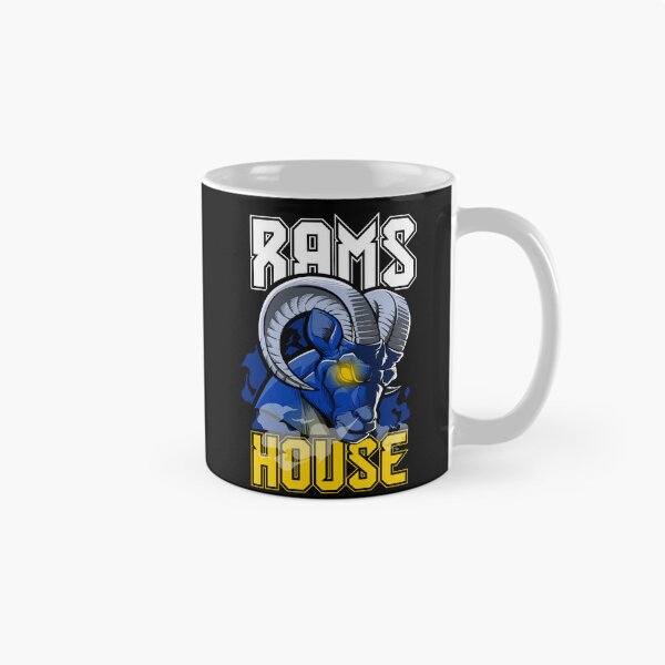 Item preview, Rams House Spirit - Blue and Gold Ram Mascot Illustration designed and sold by Canache.