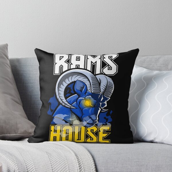 Item preview, Rams House Spirit - Blue and Gold Ram Mascot Illustration designed and sold by Canache.