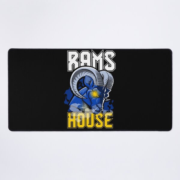 Item preview, Rams House Spirit - Blue and Gold Ram Mascot Illustration designed and sold by Canache.