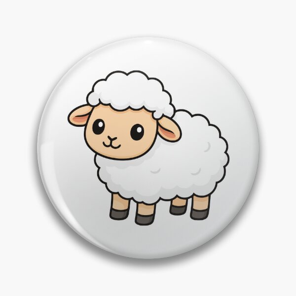 Item preview, Cute fluffy white sheep  designed and sold by BlueBerry45.