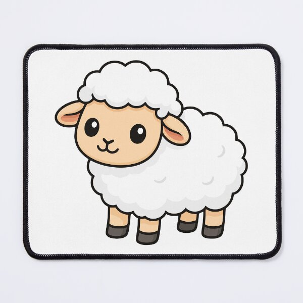 Item preview, Cute fluffy white sheep designed and sold by BlueBerry45.