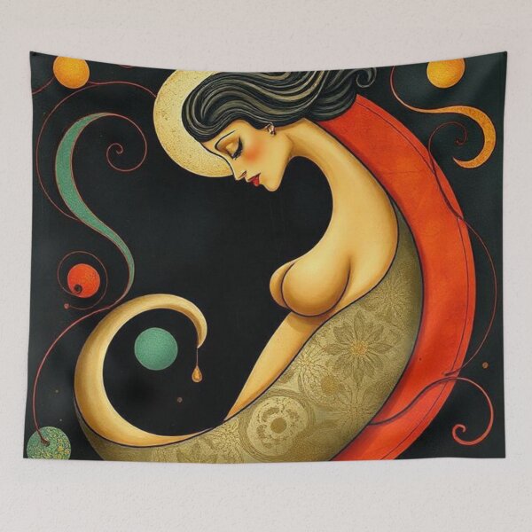 Item preview, Abstract Female Figure Inspired by Art Nouveau designed and sold by RAISC.