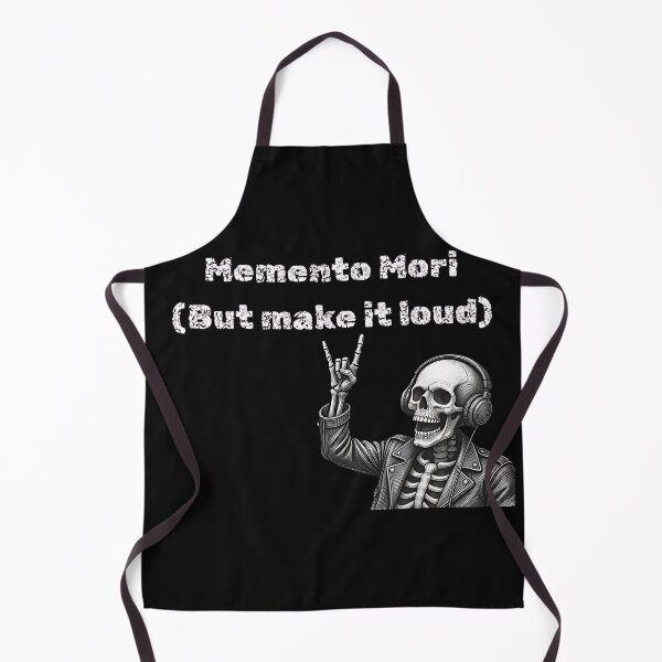 Item preview, Memento Mori Make It Loud Metalhead Skeleton Rocker designed and sold by DarkOriginArts.