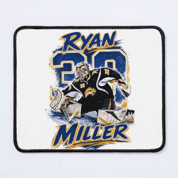 Item preview, Ryan Miller #30 - Buffalo Hockey Legend - Retro Slug Jersey Art designed and sold by Thogan0416.