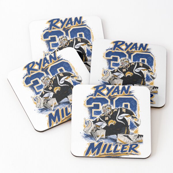 Item preview, Ryan Miller #30 - Buffalo Hockey Legend - Retro Slug Jersey Art designed and sold by Thogan0416.