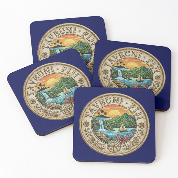 Item preview, Taveuni, Fiji – Waterfall, Lagoon & Tropical Mountains designed and sold by Girih.