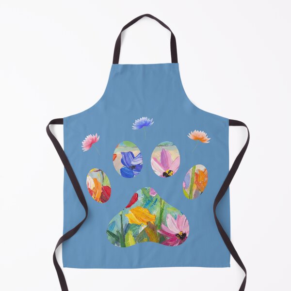 Item preview, Floral paw print accented at the top by flowers designed and sold by Doodles Down South.