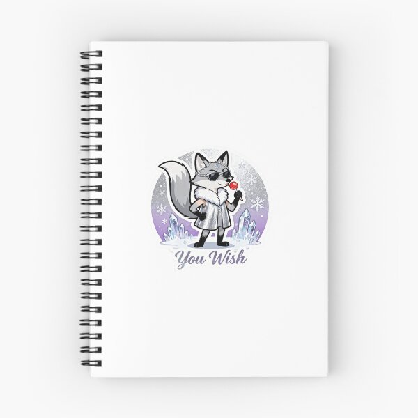 Item preview, Cold Silver Fox Sticker YOU WISH 12 designed and sold by HealthyEnvy.