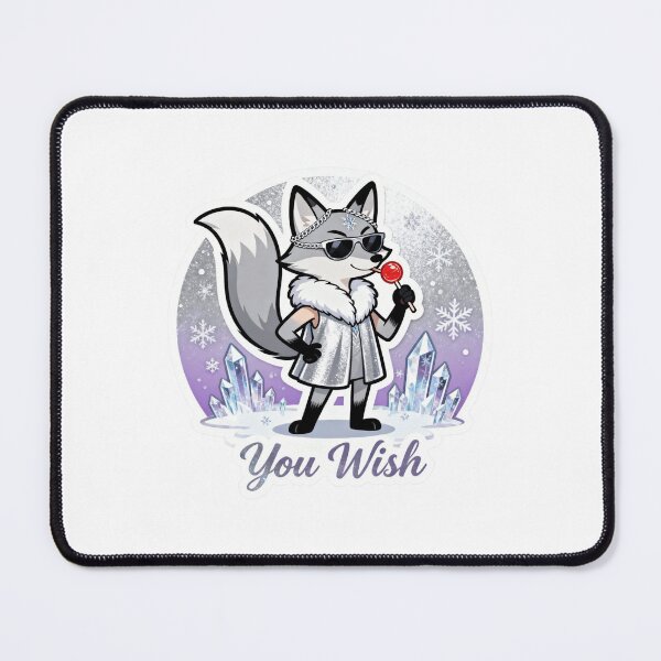 Item preview, Cold Silver Fox Sticker YOU WISH 12 designed and sold by HealthyEnvy.