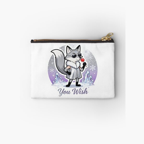 Item preview, Cold Silver Fox Sticker YOU WISH 12 designed and sold by HealthyEnvy.