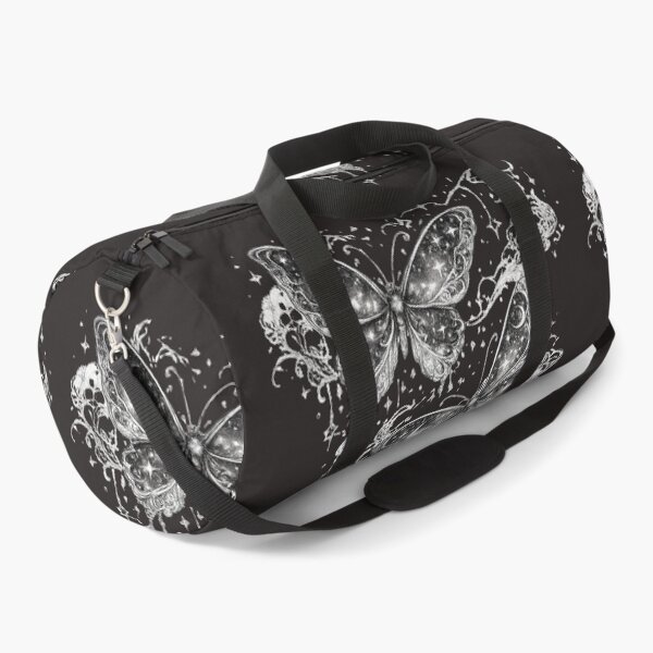 Item preview, Cosmic Celestial Butterflies Black & White Fantasy Art designed and sold by MariMarArt.