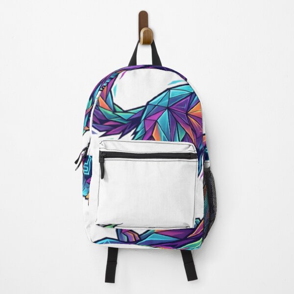 Item preview, Geometric Wolf Howling in Neon Art designed and sold by elementos20.