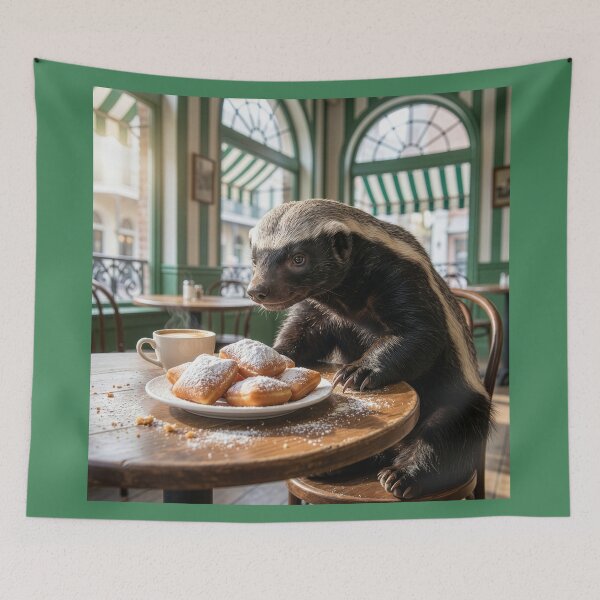Item preview, Honey Badger in the French Quarter designed and sold by Tridentulus.