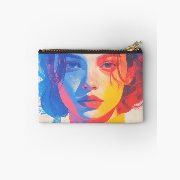 Item preview, Modern Abstract Woman Portrait in Bright Colors designed and sold by BetweenForms.