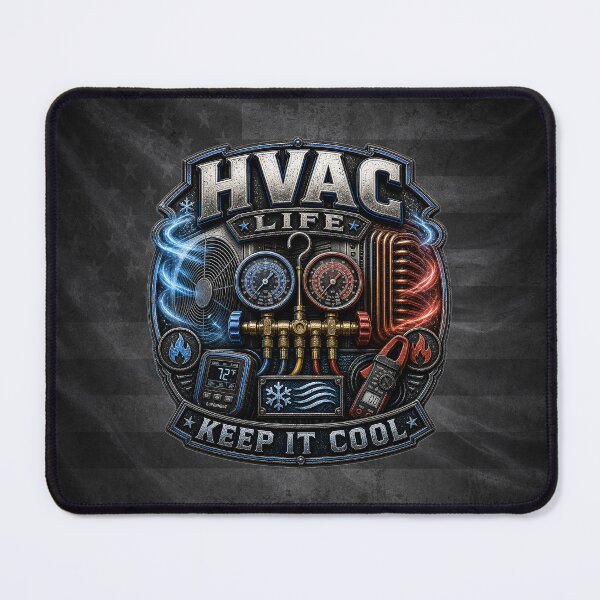 Item preview, HVAC Life Keep It Cool Heating and Air Technician Design designed and sold by artistwill.