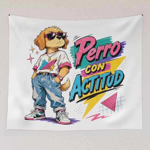 Item preview, Dog With Retro Attitude designed and sold by JonelleTshirts.