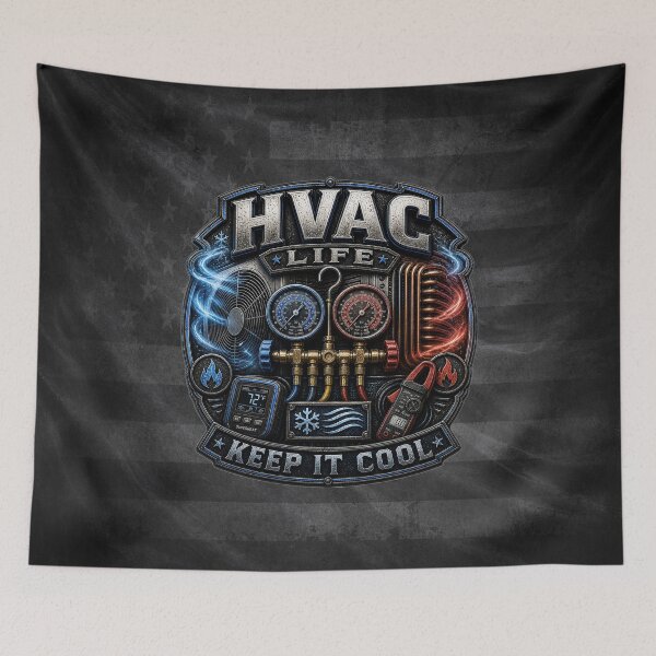 Item preview, HVAC Life Keep It Cool Heating and Air Technician Design designed and sold by artistwill.