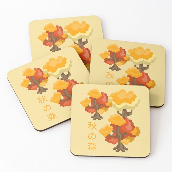Item preview, Autumn Forest Red, Yellow, Orange Japanese designed and sold by DJCartoonDesigns.