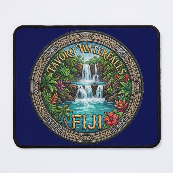Item preview, Tavoro Waterfalls, Fiji – Tropical waterfall, rock pool & rainforest designed and sold by Girih.