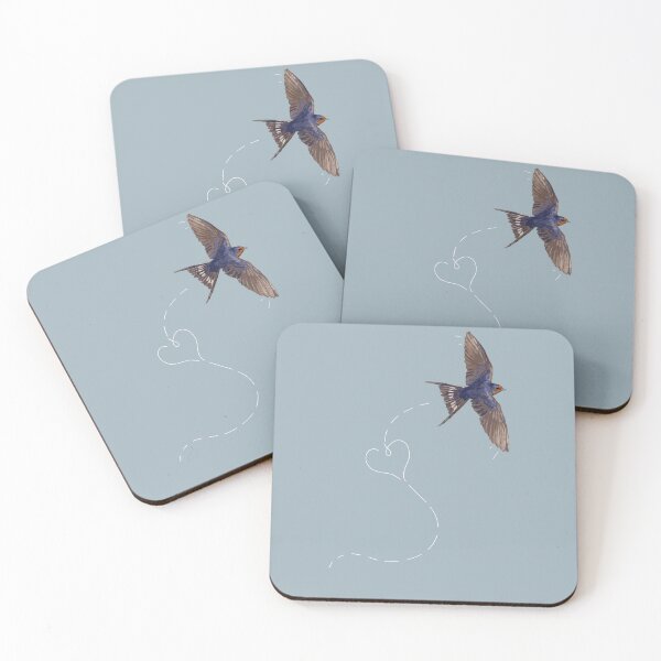 Item preview, Simple Barn Swallow With Heart Trail Design  designed and sold by Saber’s Stuff!.