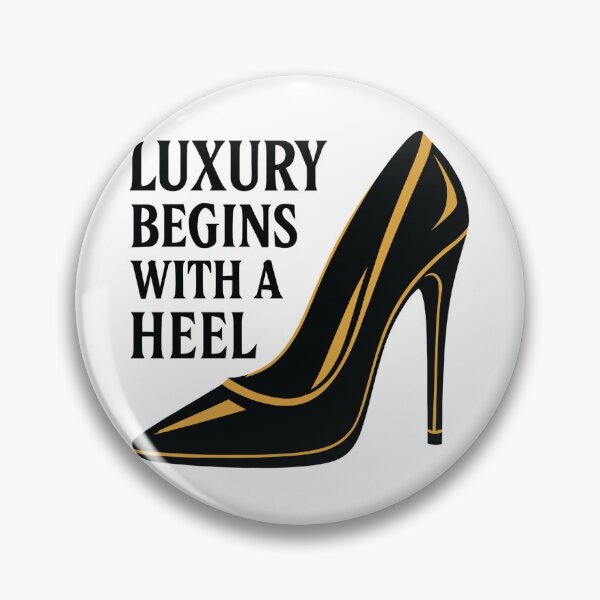 Item preview, Luxury High Heel – Elegant Gold Design Slogan designed and sold by Pineapple-Tree.