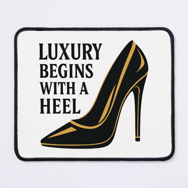 Item preview, Luxury High Heel – Elegant Gold Design Slogan designed and sold by Pineapple-Tree.