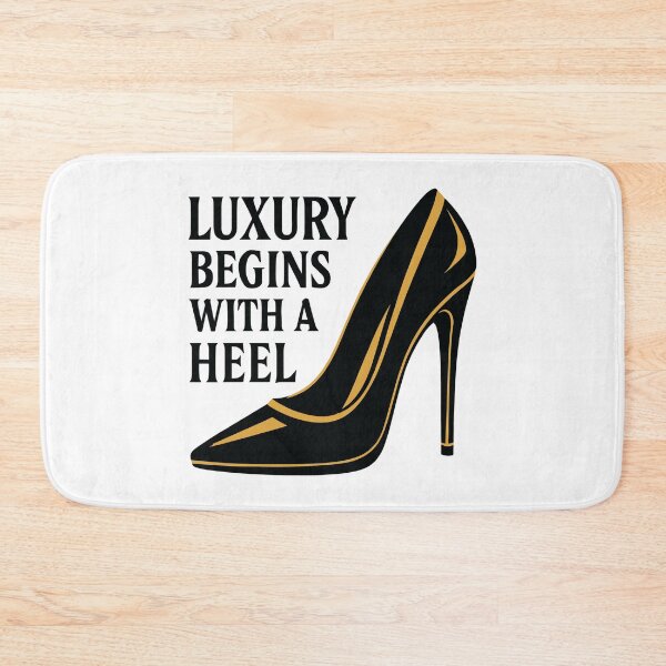 Item preview, Luxury High Heel – Elegant Gold Design Slogan designed and sold by Pineapple-Tree.