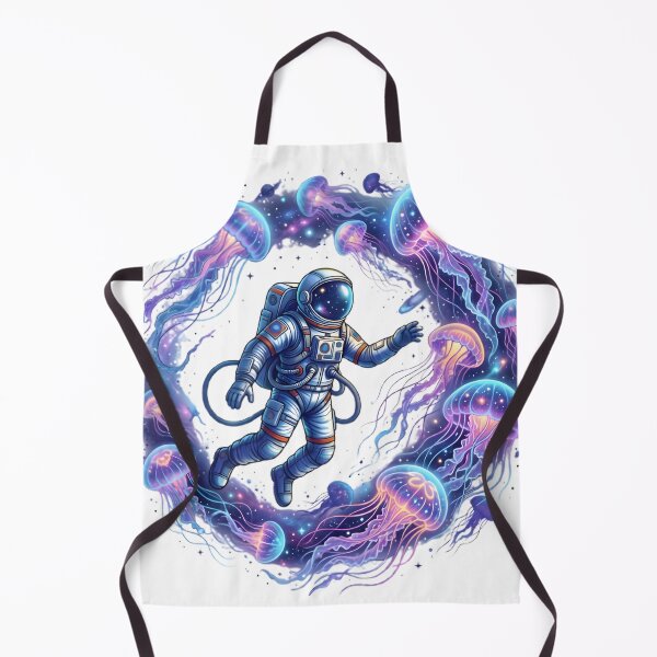 Item preview, Astronaut Floating Among Cosmic Jellyfish designed and sold by elementos20.