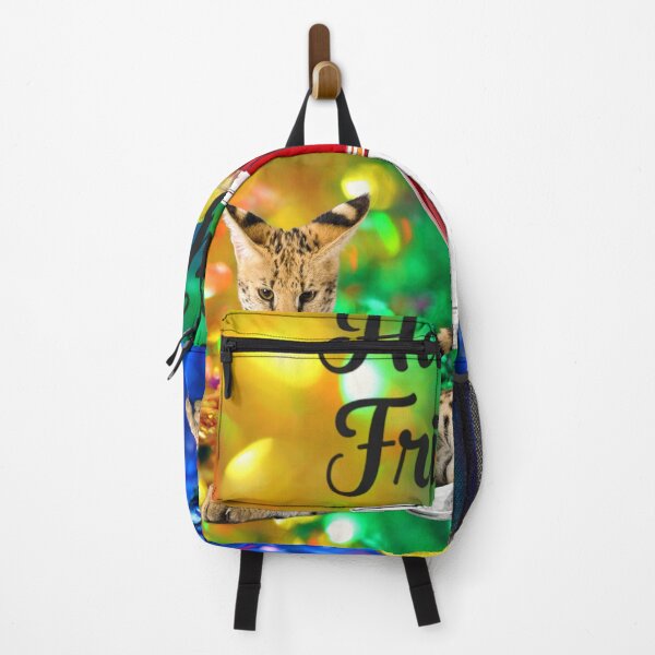 Item preview, Happy Friday Vibes with a Glamorous Savannah Cat & Cocktail designed and sold by TinyVibeStudio.