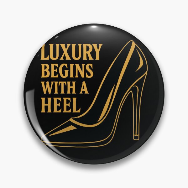 Item preview, Luxury High Heel – Elegant Gold Design Slogan designed and sold by Pineapple-Tree.