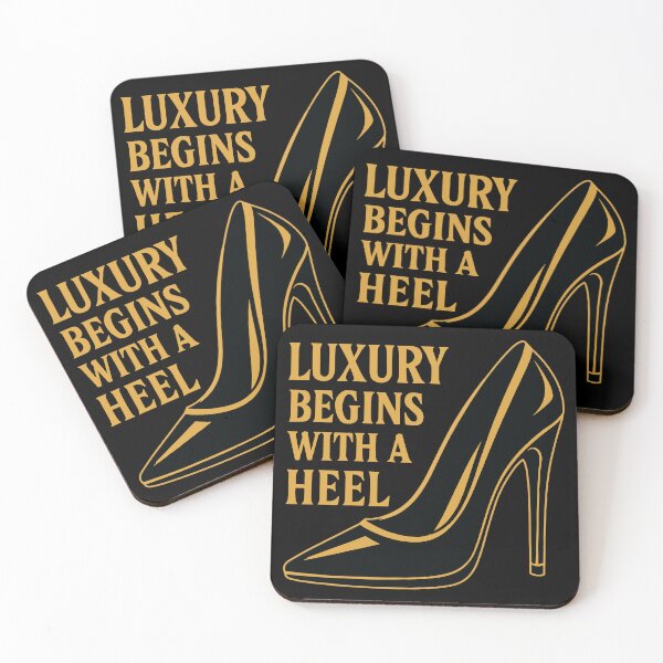 Item preview, Luxury High Heel – Elegant Gold Design Slogan designed and sold by Pineapple-Tree.
