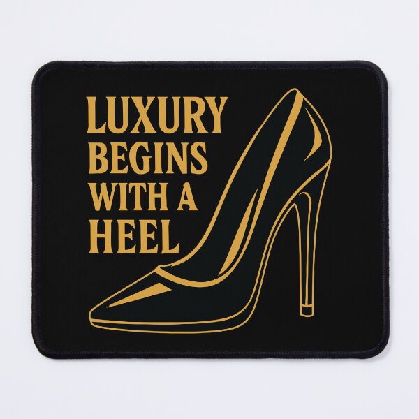 Item preview, Luxury High Heel – Elegant Gold Design Slogan designed and sold by Pineapple-Tree.