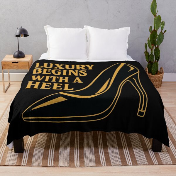 Item preview, Luxury High Heel – Elegant Gold Design Slogan designed and sold by Pineapple-Tree.
