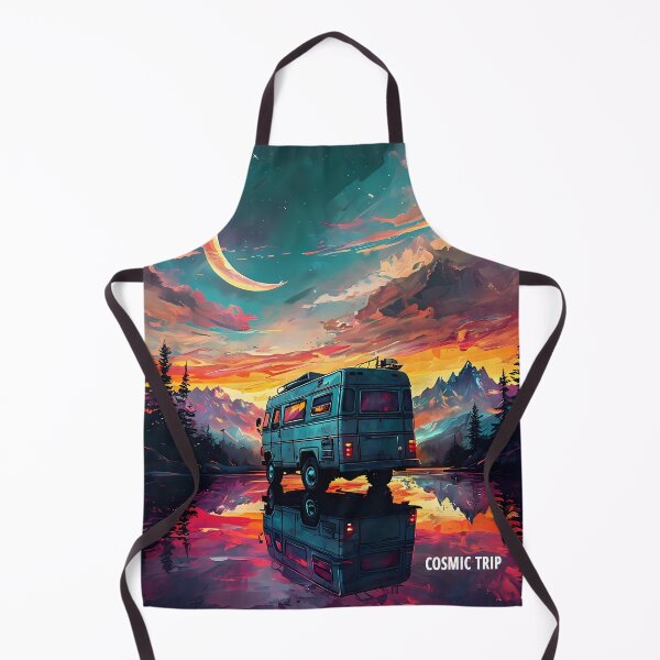 Item preview, COSMIC TRIP - Surreal Van Life Architecture Art designed and sold by Modern Nest Art.