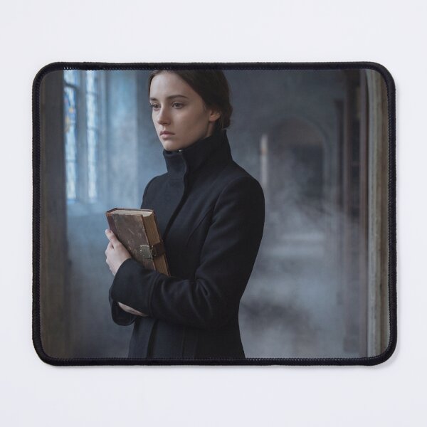 Item preview, Gothic Library Portrait Dark Academia Wall Art Moody Editorial Print Stained Glass Aesthetic designed and sold by Noctavia07.