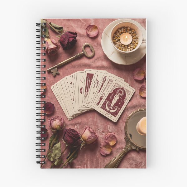 Item preview, Tarot Flatlay Still Life Witchcore Wall Art Velvet Mystical Tarot Reader Aesthetic Print designed and sold by Noctavia07.