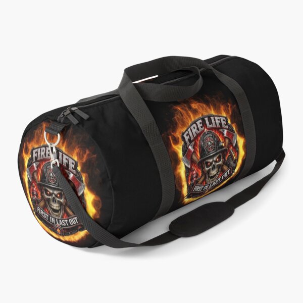 Item preview, Fire Life First In Last Out Firefighter Skull Design designed and sold by artistwill.