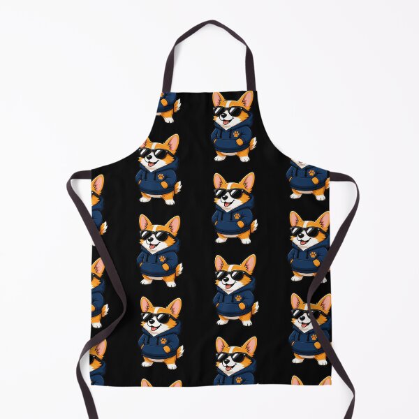 Item preview, Cool Corgi in Hoodie & Sunglasses Funny Confident Dog Sticker Design designed and sold by OnPointOutfits.